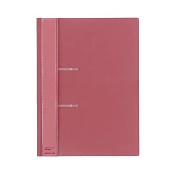 コクヨ ファスナーファイル（レポート）PP表紙 A4タテ 2穴 100枚収容 ピンク フ-P160P 1セット（20冊）