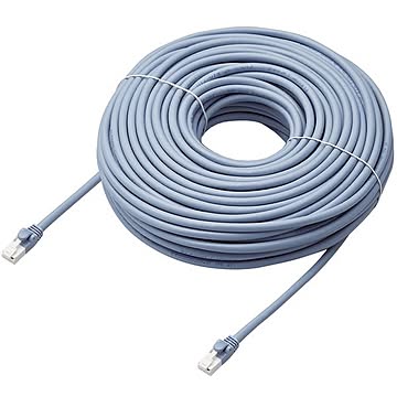 エレコム LANケーブル／CAT6A対応／EURoHS指令準拠／爪折れ防止／簡易パッケージ仕様／40m／ヨリ線／ブルー LD-GPAT／BU40／RS