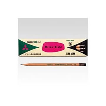 （まとめ） 三菱鉛筆 リサイクル鉛筆 K9852EW HB 12本入 【×3セット】