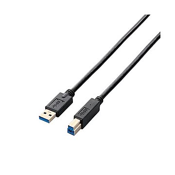 【5個セット】エレコム USB3.0ケーブル/A-Bタイプ/スタンダード/0.5m/ブラック USB3-AB05BKX5