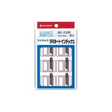 (業務用200セット) ニチバン ラミネートインデックス ML-233R 赤