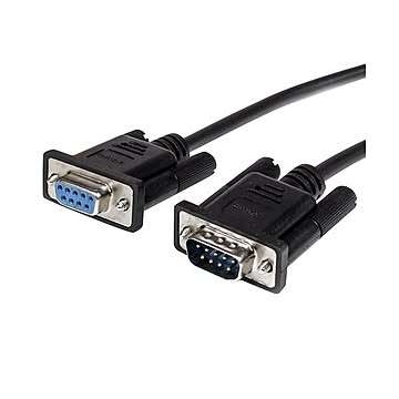(まとめ) StarTech RS-232Cストレートケーブル 2m D-Sub 9ピン(オス)-D-Sub 9ピン(メス) ブラック MXT1002MBK1本 【×10セット】
