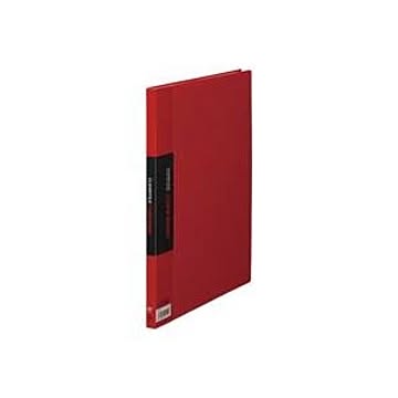 (業務用10セット) キングジム クリアファイル/ポケットファイル 【A4/タテ型】 固定式 20ポケット 132C レッド(赤)