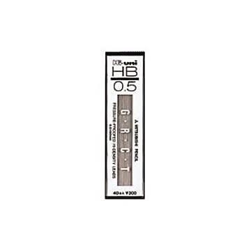 （まとめ） 三菱鉛筆 ハイユニ替芯 Hi-uni0.5mm芯（40本入） HU05300-HB 【×10セット】