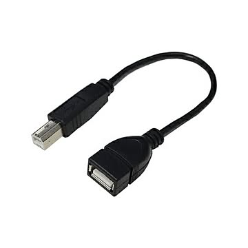 変換名人 USBケーブル20 A(メス) to B(オス) USBAB/BA20