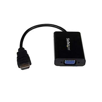 (まとめ）StarTechHDMI-VGA変換アダプタコンバータ オーディオ対応 HDMI-アナログRGB変換コネクタ 1920×1080 HD2VGAA21個【×3セット】