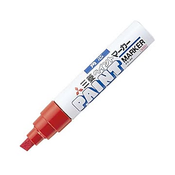 (まとめ) 三菱鉛筆 油性ペイントマーカー 太字角芯 赤 PX30.15 1本 【×30セット】