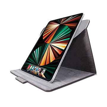 エレコム iPad Pro 12.9インチ ケース カバー フラップ 手帳 レザー 360度回転 タッチペンホルダ ブラック マグネット ブラック TB-A21PL360BK