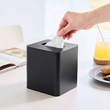  山崎実業 コンパクトティッシュケース タワー スクエア tower