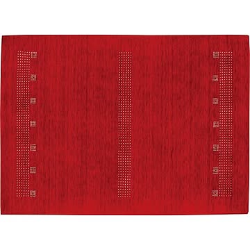 フランギャベ プレーベル 防炎ラグマット 約200×250cm レッド ホットカーペット対応