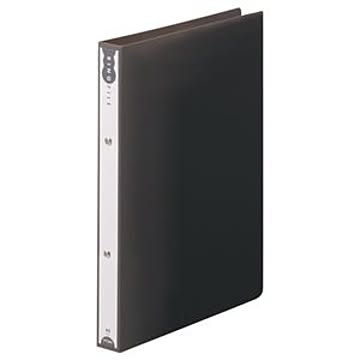 （まとめ） TANOSEE リングファイル（PP表紙） A4タテ 2穴 180枚収容 背幅31mm ダークグレー 1冊 【×20セット】