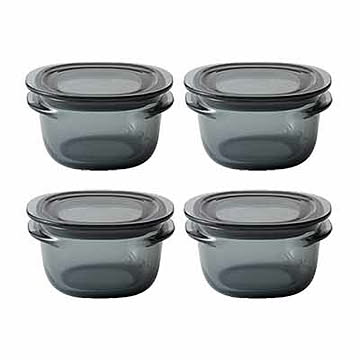 like-it ライクイット 調理ができる保存容器 (S) (4個組) FC-030 Food Storage Container 耐熱容器 キャニスター フードコンテナ ボウル 耐熱 耐冷