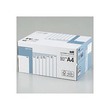 （まとめ） TANOSEE αエコカラーペーパーII A4 ライトグリーン 業務用パック 1箱（5000枚：500枚×10冊） 【×10セット】