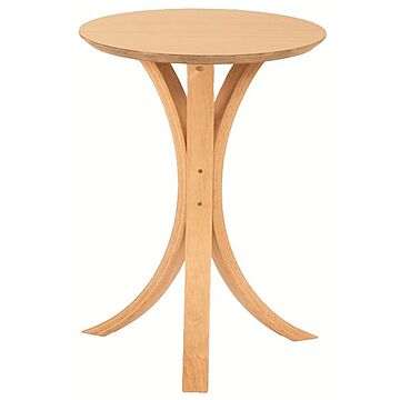 丸型サイドテーブル 高さ54.5cm 木製 ナチュラル NET-410NA