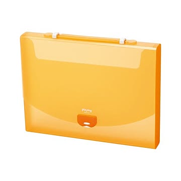 （まとめ） プレイング2ウェイケース A4判 AP-952-51 オレンジ 1冊入 【×3セット】