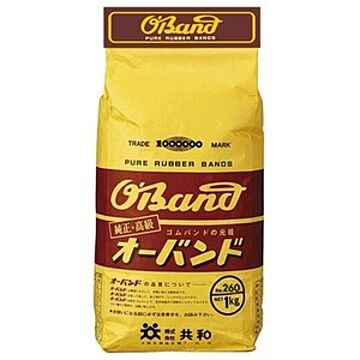 共和 オーバンド/輪ゴム No.260/1kg 袋入り 天然ゴム使用 GK-106