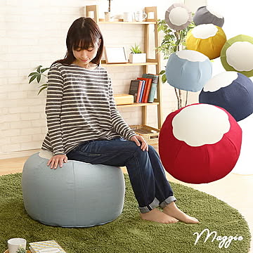 かわいいお花型ビーズクッション 【Maggie-マギー】 お部屋に合わせて選べる7色【OG】