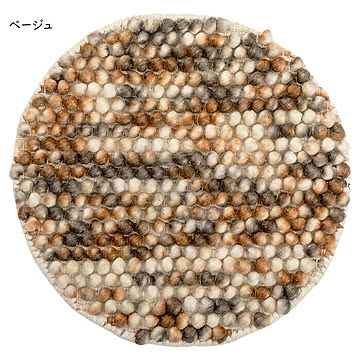マット 手織り ポコポコ 直径35cm 萩原