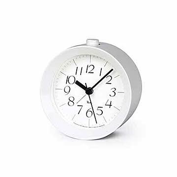 Lemnos レムノス RIKI ALARM CLOCK リキ アラーム クロック WR09-14 / WR09-15 置時計 置き時計 アラーム機能 目覚まし時計 スイープムーブメント