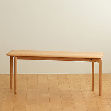 DENTO LISCIO Bench 105 リッショ チェリー 無垢 木製 ダイニングチェア 日本製 ウォールナット