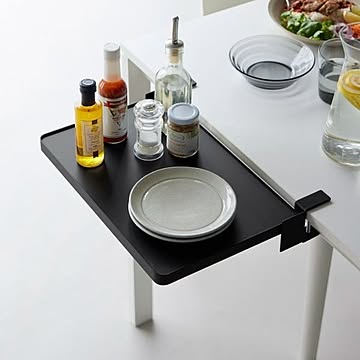  山崎実業 テーブル横折り畳み棚 タワー tower