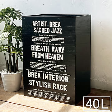 BREA 木製ダストボックス 40L 45L ブラック