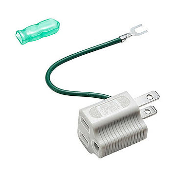サンワサプライ 3P→2P変換アダプタ TAP-AD8GY 管理No. 4969887837566