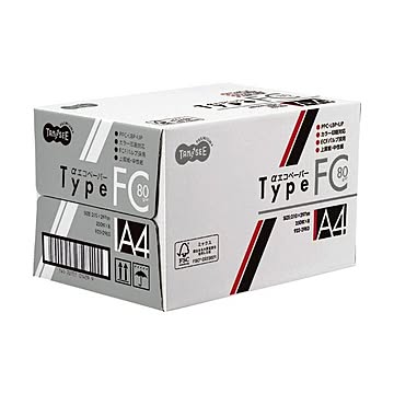 （まとめ）TANOSEE αエコペーパータイプFC A4 標準 80g 1セット(2000枚:250枚×8冊) 【×2セット】