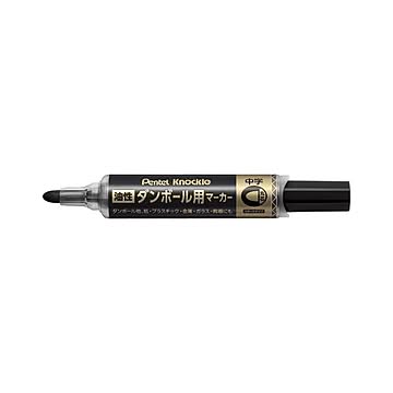 （まとめ） ぺんてる ダンボール用マーカー 丸芯 中字 1.8mm 黒 【×30セット】