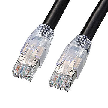 サンワサプライ カテゴリ6A屋外用LANケーブル KB-T6AAD-50BK 管理No. 4969887755341