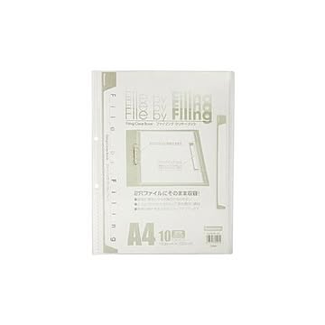（まとめ）ビュートン ファイリングクリヤーブック FLCB-A4-10 クリア【×100セット】