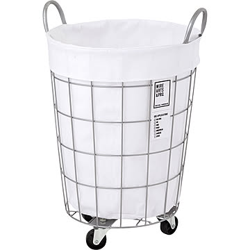 【BRID】Laundry ROUND BASKET WITH CASTER 33L ランドリー ラウンド バスケット 33L