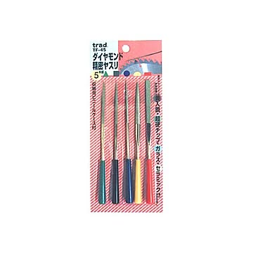 (業務用2セット) TRAD ダイヤモンド精密ヤスリ 【5本組×2セット】 ビニールケース付き TF-45 〔DIY用品/大工道具〕
