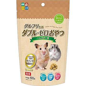 （まとめ）グルフリ生活ダブル・ゼロおやつ ハムスター用 60g （ペット用品）【×10セット】【代引不可】