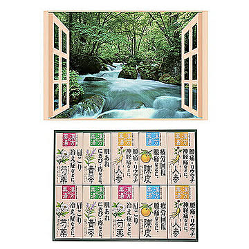 昭プラ お風呂のポスター 四季彩 奥入瀬の渓流 B6133529+8095652 管理No. 4589452995776