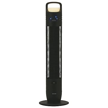 タワーファン 扇風機 約幅28×奥行28×高さ95cm ブラック 3段階切替省エネLED照明 アロマトレイ付き リビング ダイニング