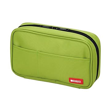 まとめ リヒトラブ ペンケースブックタイプ黄緑 A-7551-6 1個 ×10セット