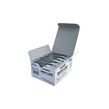 CASIO ネームランド スタンダードテープ (透明テープ/黒文字/12mm幅・5本入) XR-12X-5P-E 管理No. 4971850139621