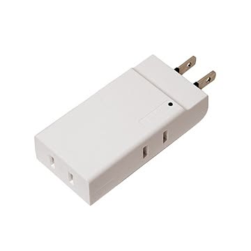 （まとめ） ミヨシ コンパクトタップ 雷ガード 3個口 OAT-S3P／WH 【×5セット】