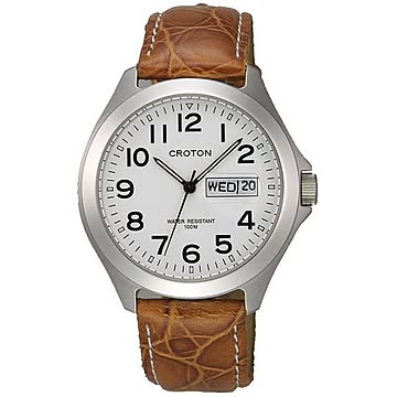 CROTON(クロトン) 腕時計 3針 デイデイト 10気圧防水 RT-144M-3
