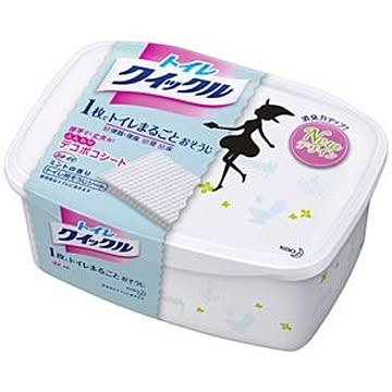 (まとめ) 花王 トイレクイックル 本体 1箱（10枚） 【×15セット】