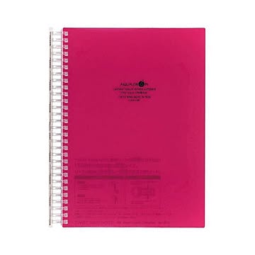 まとめ リヒトラブ AQUA DROPsツイストノート 超厚型 セミB5 B罫 赤 100枚 N-1610-3 1冊 ×10セット