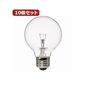 （まとめ）YAZAWA 10個セット ボール電球40W形クリア GC100V38W70X10【×2セット】