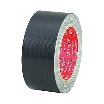 (まとめ) スリオンテック 布粘着テープ No.3390 50mm×25m 黒 No.3390-50BK 1巻  【×30セット】