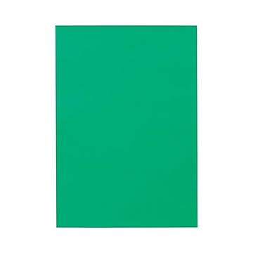 (まとめ) TANOSEE 色画用紙 八つ切 みどり 1パック（10枚）  【×50セット】