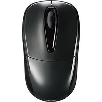 （まとめ） サンワサプライ 静音ワイヤレスマウス 2ボタン ブラック MA-WH123BK 1個 【×2セット】