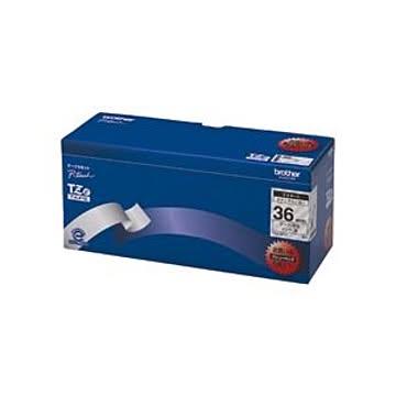 TZeテープ（ラミネートテープ） ピータッチ専用テープ（バリューパック） 透明（黒文字） 36mm 5個入