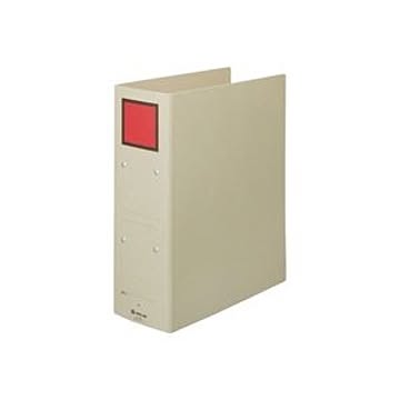 （まとめ）キングジム 保存ファイル 4378 A4S 80mm 灰／赤【×20セット】