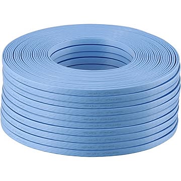 バッファロー（サプライ） ツメの折れないLANケーブル Cat5e フラット100m ブルー BL5EF1000BL
