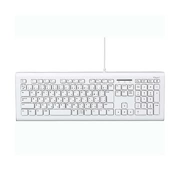 まとめナカバヤシ 有線静音キーボード ホワイトFKB-U246W 1台×2セット